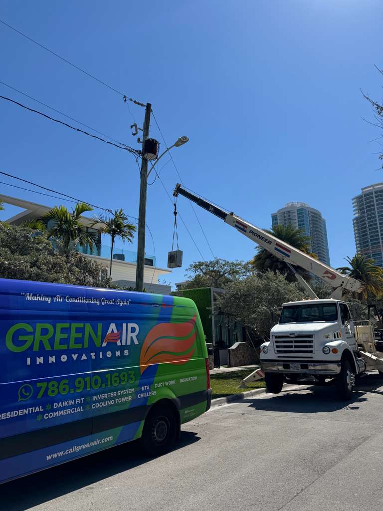 Crane day · rooftop unit swap