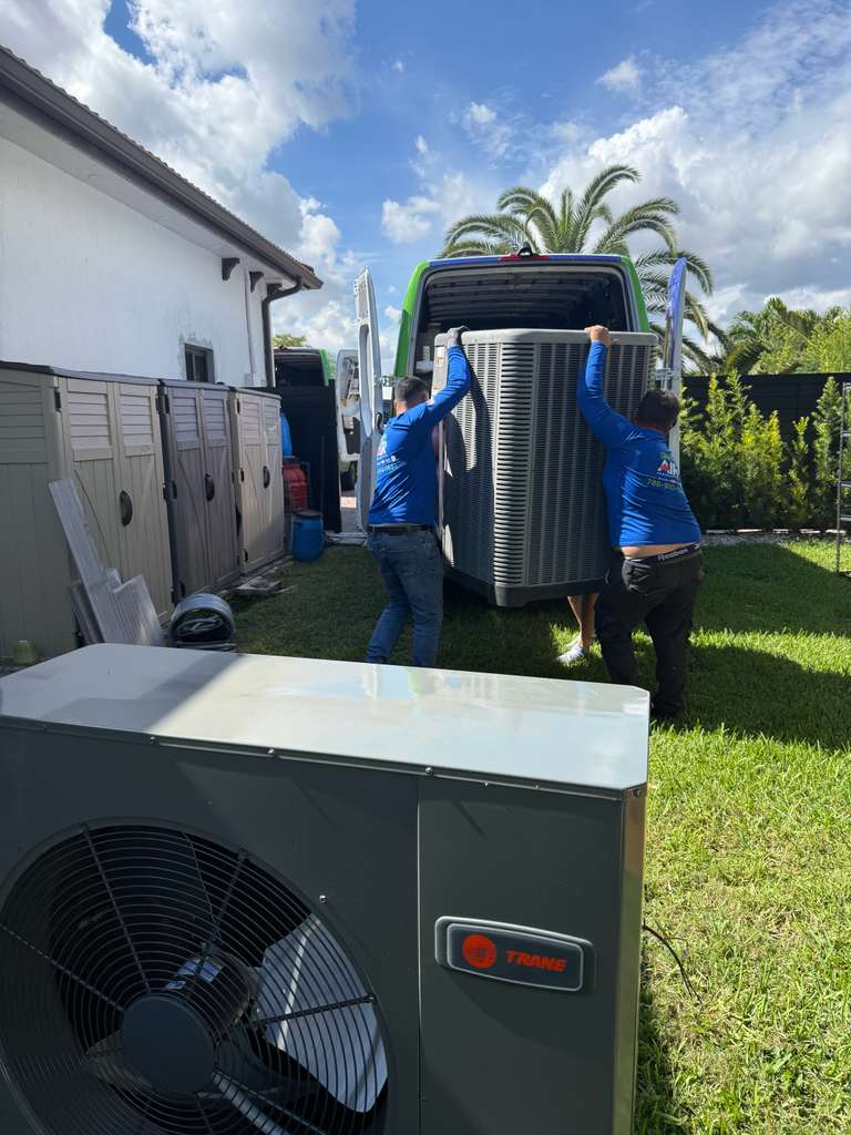 Trane condenser delivery